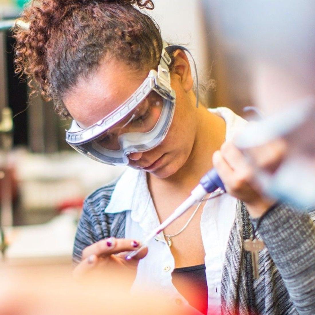 Student In Lab